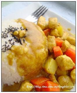 咖喱鸡丁饭的做法
