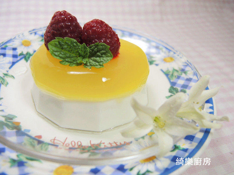 柳橙椰奶冻的做法