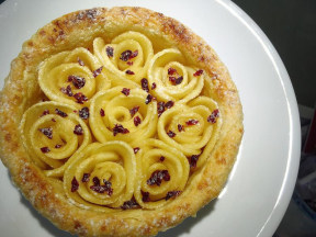 玫瑰花苹果塔的做法