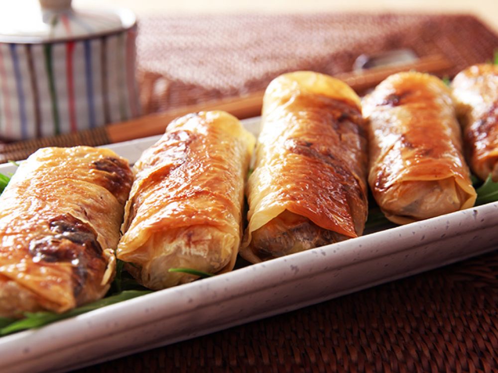 简易素食食谱 - 腐皮卷的做法