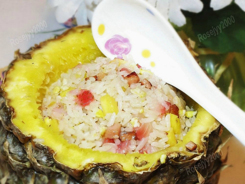菠萝火腿炒饭的做法