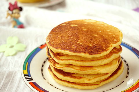 酵母版黄桃松饼的做法