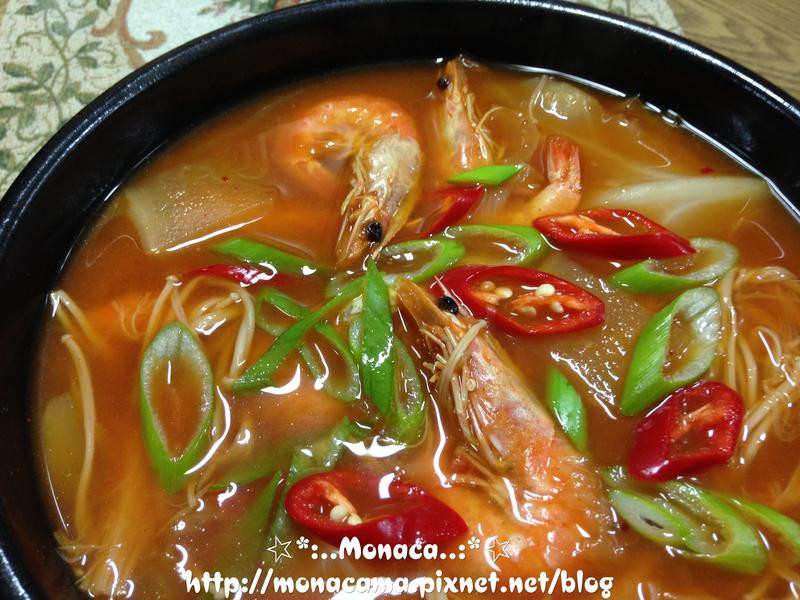 韩式鲜虾汤的做法