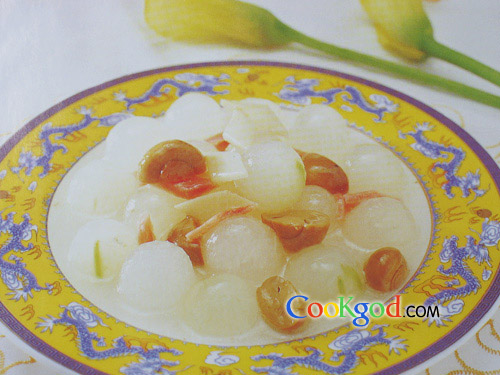 口蘑冬瓜球的做法