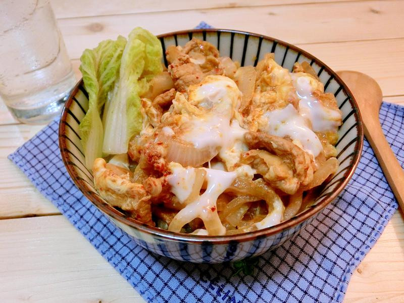 泡菜猪肉盖饭的做法