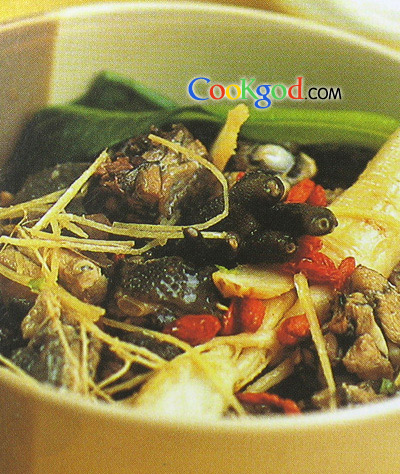 人参蒸乌鸡的做法