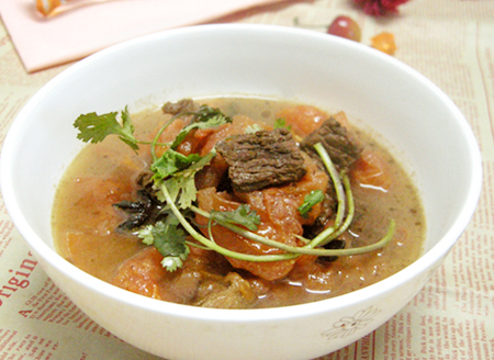 西红柿炖牛肉的做法