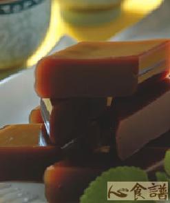 青草茶黑糖羊羹的做法