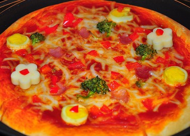 小花朵比萨饼的做法