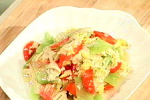 甜椒菜瓜的做法