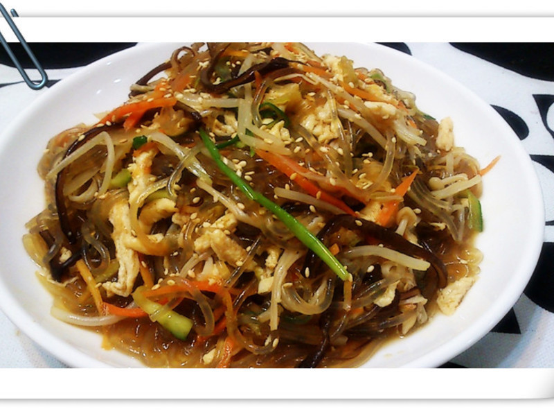 韩式杂菜拌粉丝的做法