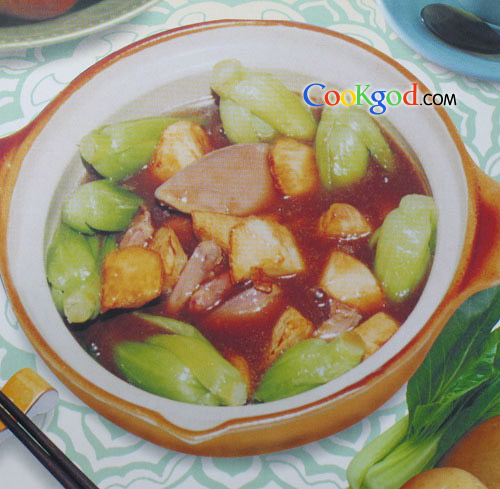 翡翠鹌鹑煲的做法