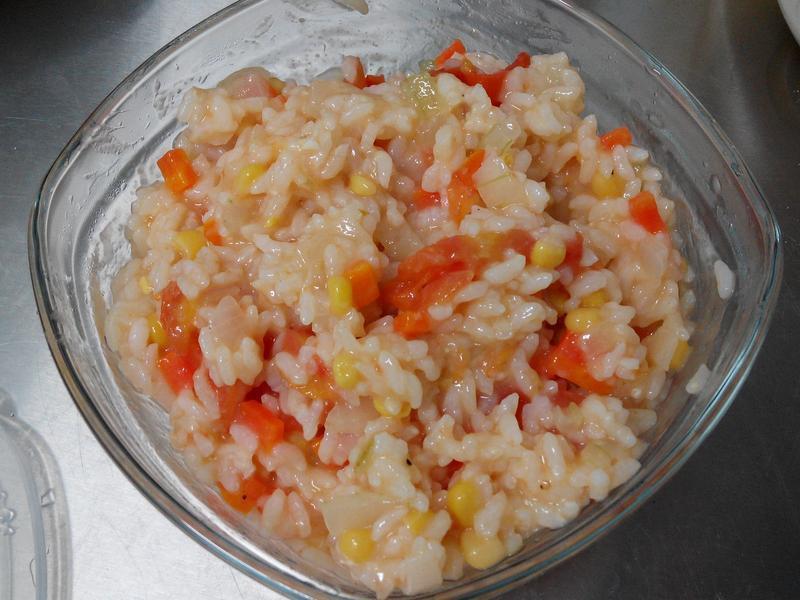 奶香玉米番茄炖饭的做法