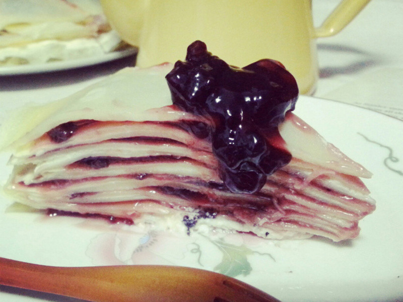 |French|法式蓝莓千层薄饼 女神!的做法