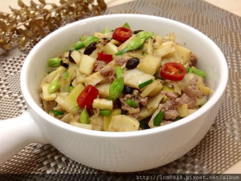 豆豉桂竹笋丁的做法