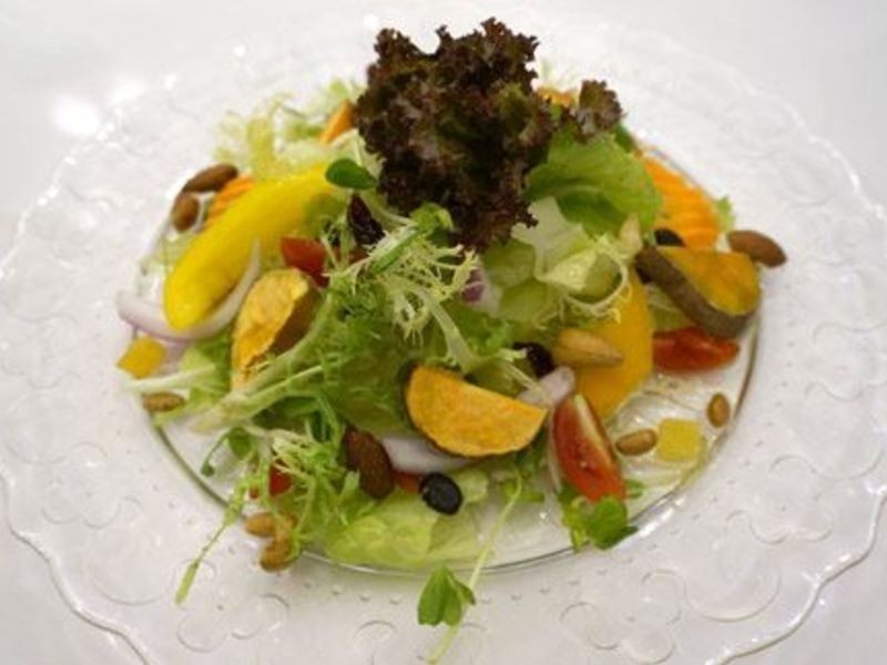 烘红心地瓜油醋沙拉的做法