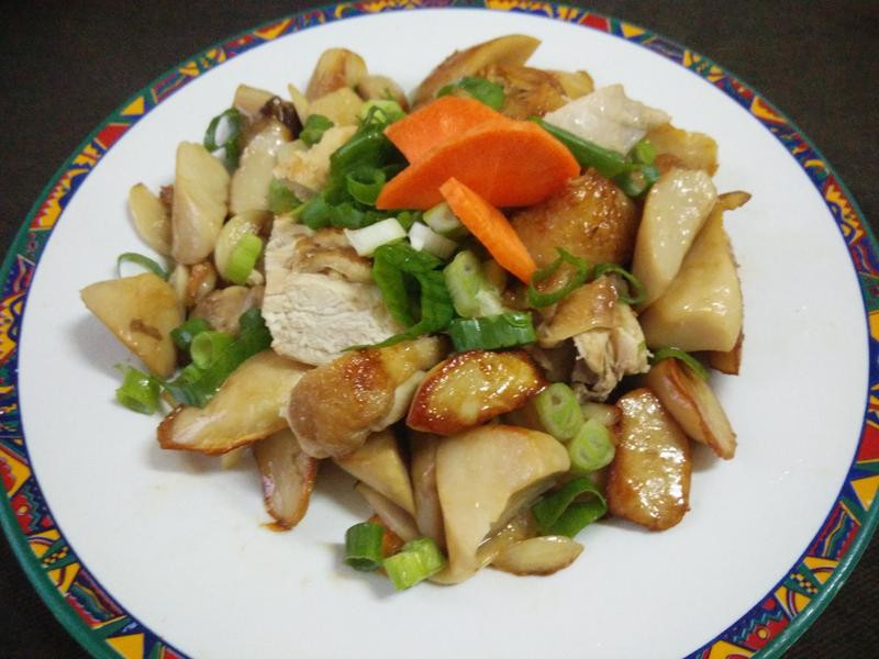 干煎杏菇鸡排的做法