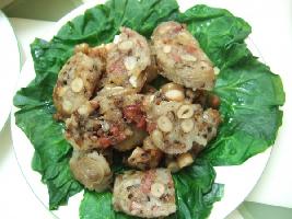 香煎猪肠饭的做法