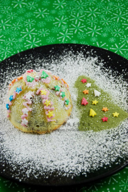 蔓越莓奶酪礼物场景蛋糕的做法