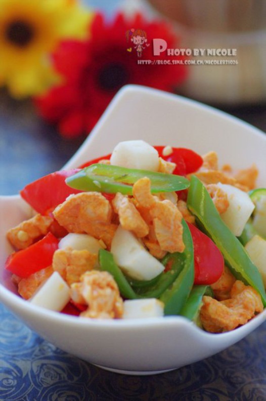 山药奥尔良鸡丁的做法