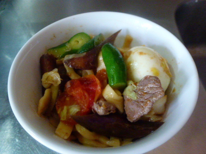 沙茶鲜蔬烩面的做法