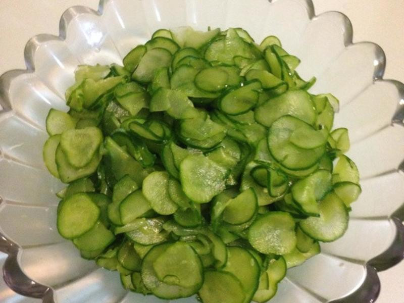醃黄瓜薄片的做法