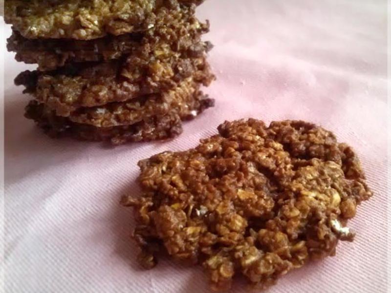 黑糖蜂蜜燕麦饼干。无油低糖的做法