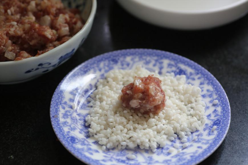 山药糯米小肉丸蒸一蒸很美味的做法