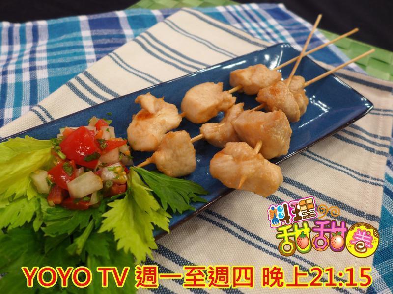 料理甜甜圈『野餐趣』花生鸡肉串烧的做法