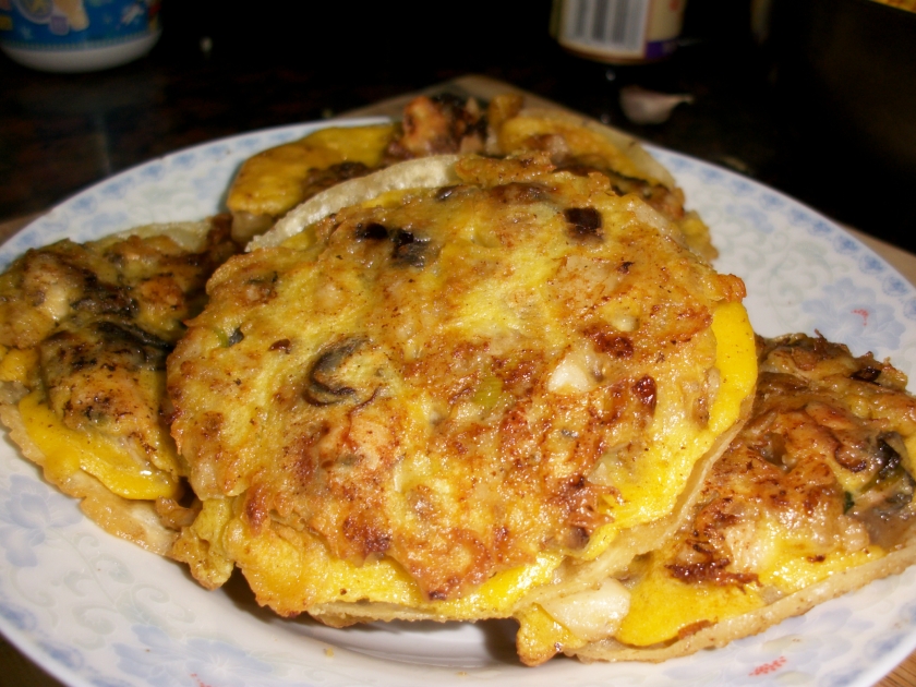 黄金蚝饼的做法