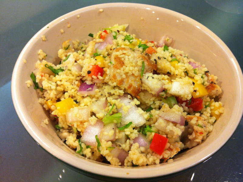 摩洛哥小米鸡肉沙拉的做法