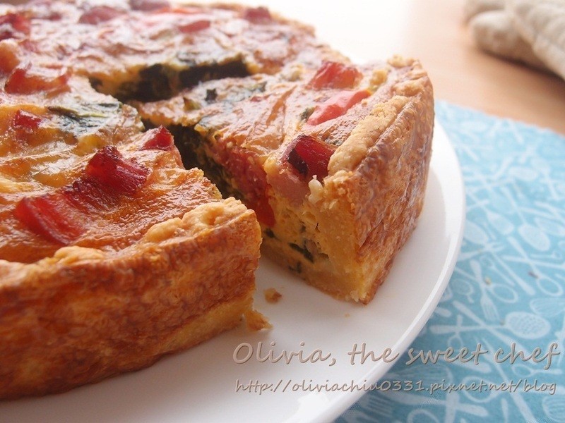 Olivia?�����������Bacon Spinach Quiche������
