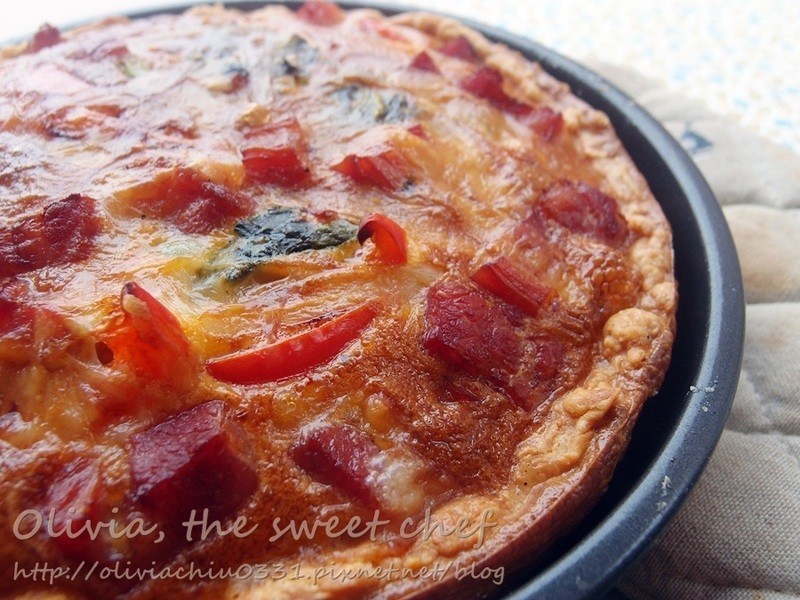 Olivia?�����������Bacon Spinach Quiche������