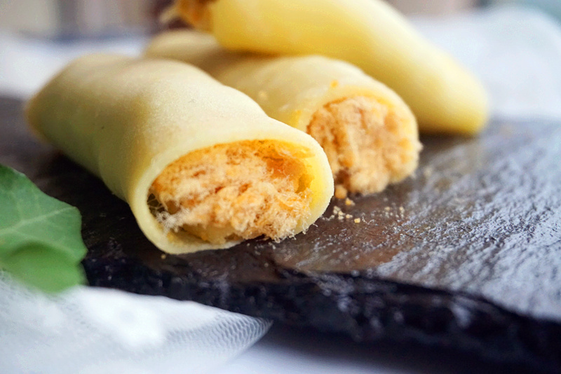 果仁肉松千层卷的做法