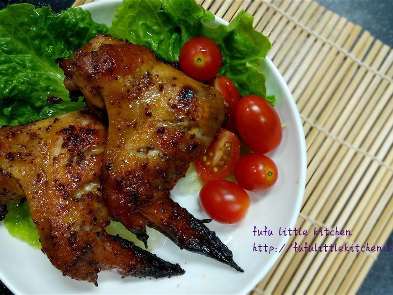 蜜糖芥末籽汁烤鸡翼的做法