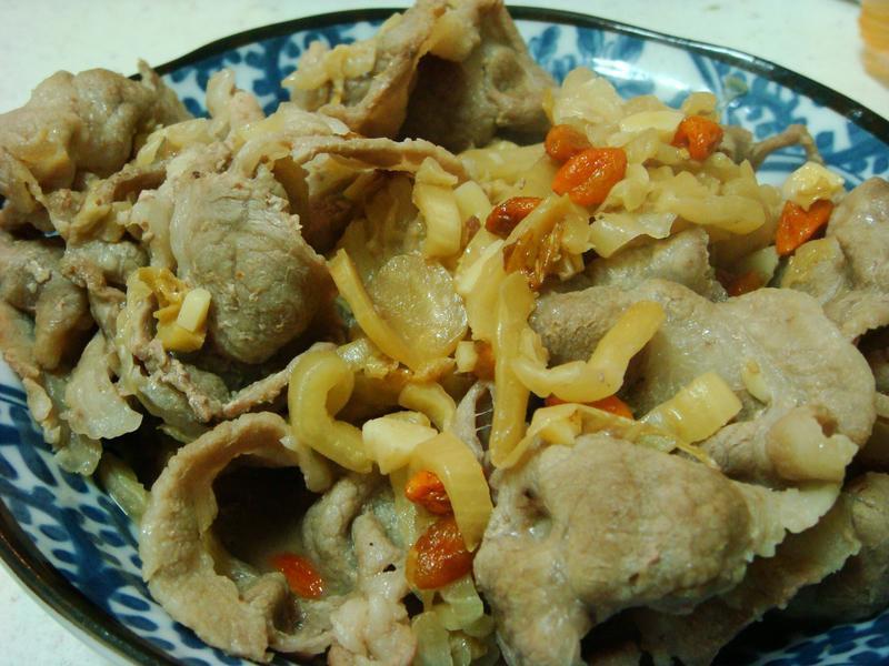 自制酸白菜炒肉片的做法