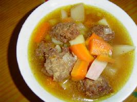 萝卜、葫萝卜、土豆块涮牛肉丸子的做法