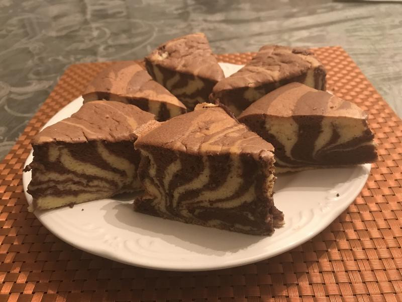 斑马纹酸奶蛋糕的做法