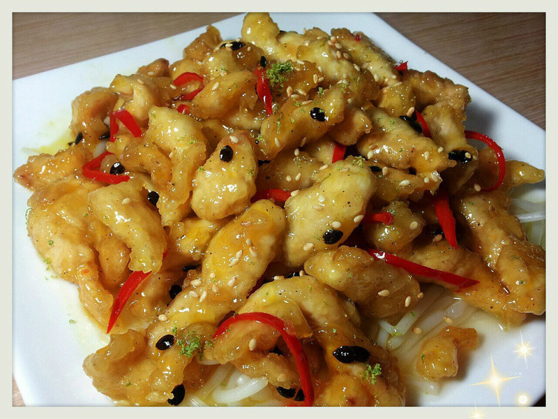 百香柠檬鸡柳的做法