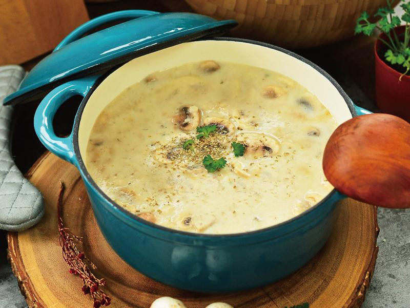 法式乳香野蕈浓汤的做法