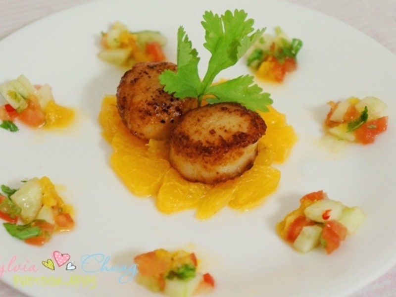 ���ȼ�ɱ� Tangy Scallop with Salad������