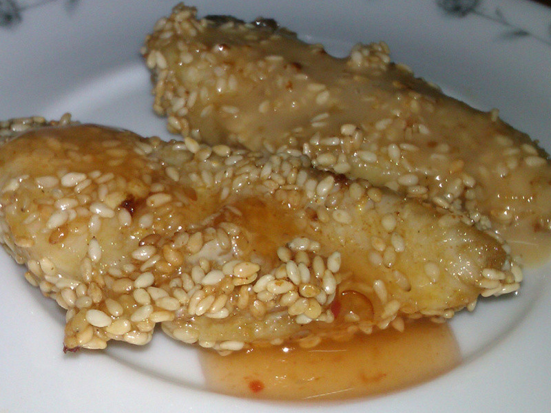 芝麻鲷鱼片的做法