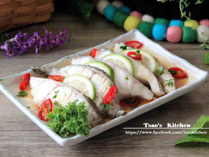 香草柠檬蒸石斑的做法