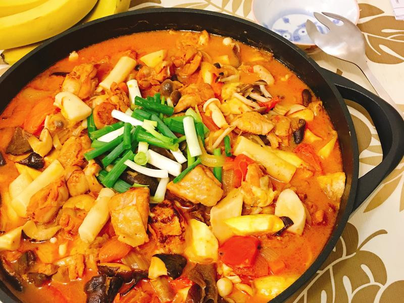 韩式春川辣鸡年糕的做法