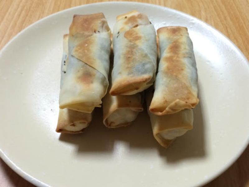 虾春巻(非油炸)海老春巻き(ノンフライ)的做法