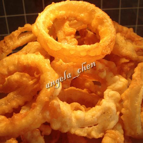 金光灿烂--“洋葱圈”的做法