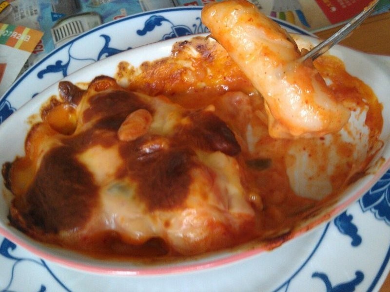 起司辣炒年糕的做法