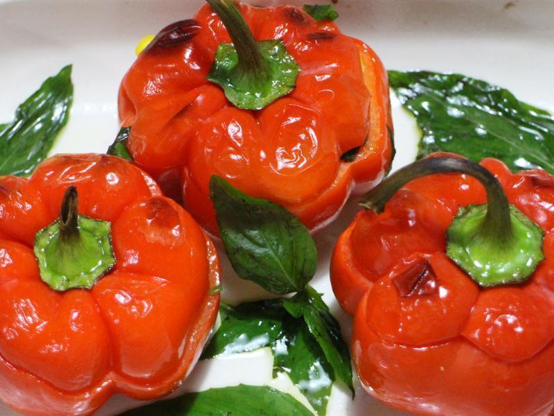 彩椒镶虾仁饭的做法