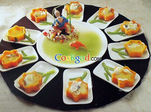 玉米鲜汁浸鳜鱼的做法