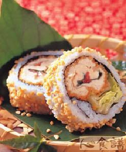 酥脆鸡柳乳酪寿司卷的做法
